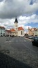 Vodňany - náměstí s kostelem
